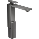 Axor - AXOR Edge Single-Hole Faucet 280 - Diamond Cut, 1.2 GPM in Polished Black Chrome - Polished Black Chrome