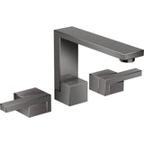 Axor - Edge Widespread Faucet 130, 1.2 GPM in Polished Black Chrome - Polished Black Chrome