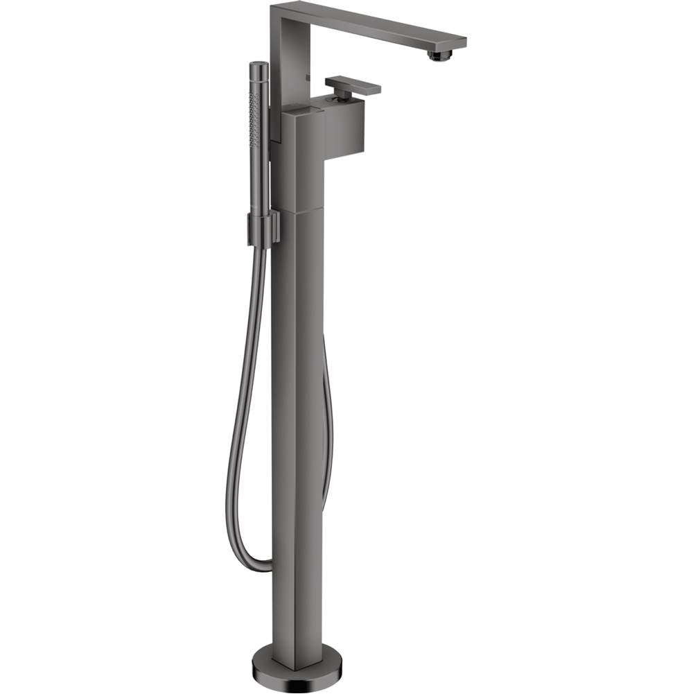 Axor - Edge Freestanding Tub Filler Trim with 1.75 GPM Handshower in Polished Black Chrome - Polished Black Chrome