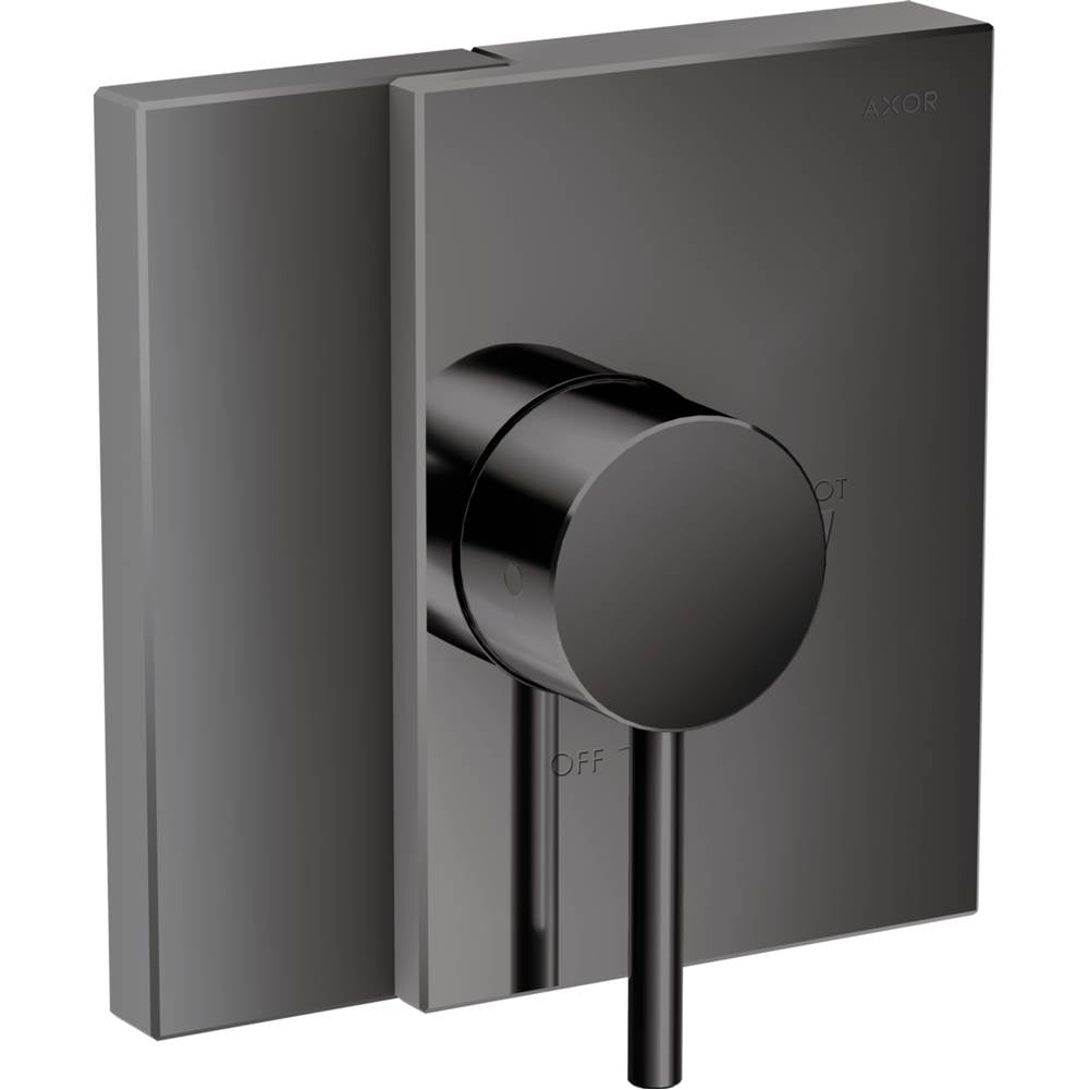 Axor - Edge Pressure Balance Trim in Polished Black Chrome - Polished Black Chrome