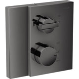 Axor - Edge Thermostatic Trim with Volume Control in Polished Black Chrome - Polished Black Chrome