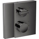 Axor - Edge Thermostatic Trim with Volume Control and Diverter in Polished Black Chrome - Polished Black Chrome