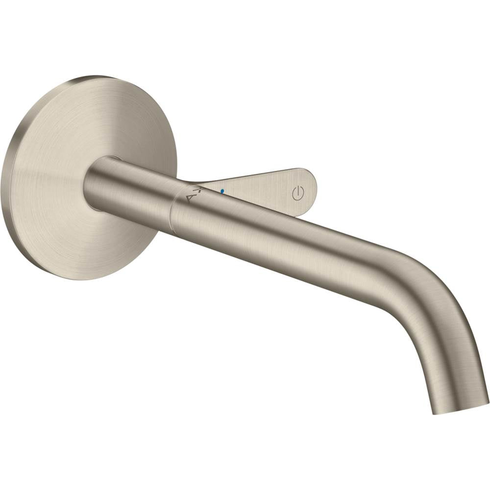 Axor - AXOR ONE Wall-Mounted Single-Handle Faucet Select, 1.2 GPM in Brushed Nickel - Brushed Nickel