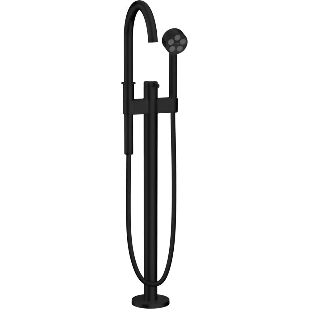 Axor - AXOR ONE Freestanding Tub Filler Trim with 1.75 GPM Handshower in Matte Black - Matte Black