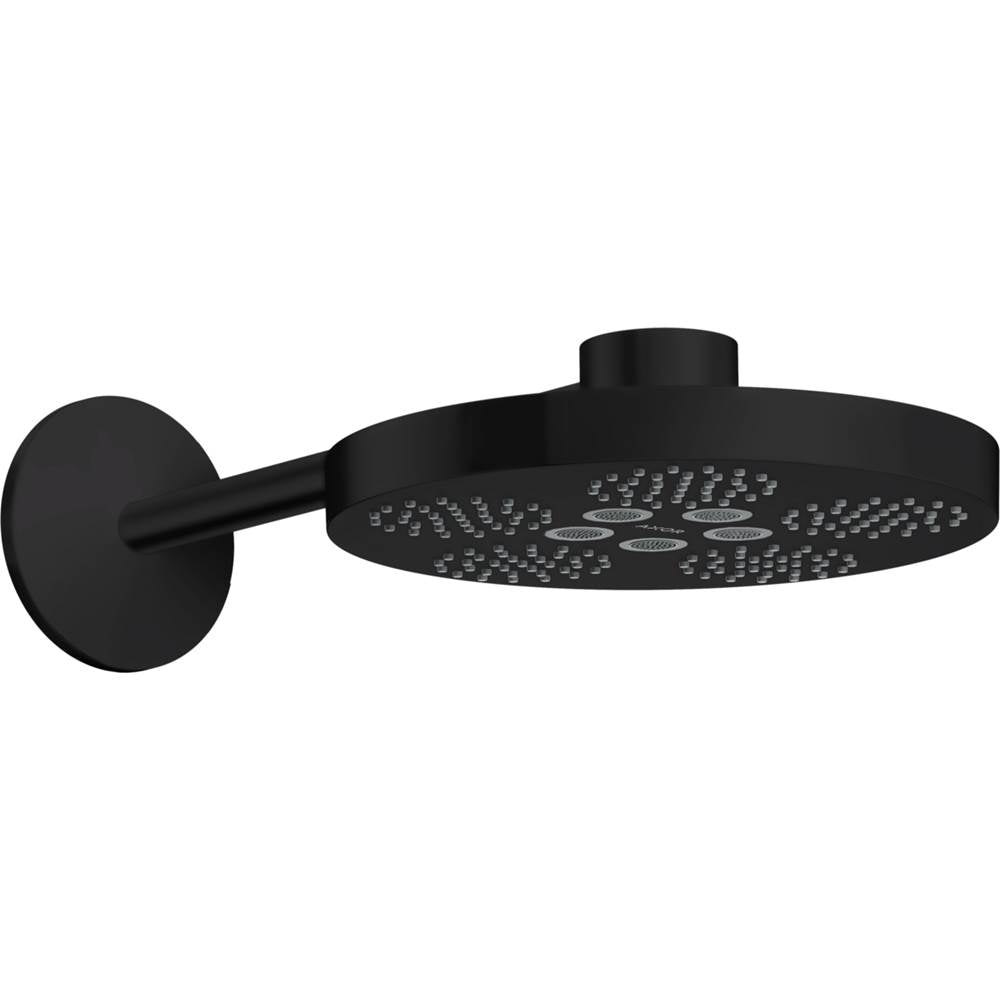 Axor - AXOR ONE Showerhead 280 2-Jet with Showerarm Trim, 1.75 GPM in Matte Black - Matte Black