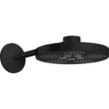 Axor - AXOR ONE Showerhead 280 2-Jet with Showerarm Trim, 1.75 GPM in Matte Black - Matte Black