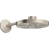 Axor - AXOR ONE Showerhead 280 2-Jet with Showerarm Trim, 2.5 GPM in Brushed Nickel - Brushed Nickel