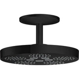 Axor - AXOR ONE Showerhead 280 2-Jet with Ceiling Mount Trim, 2.5 GPM in Matte Black - Matte Black