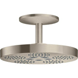 Axor - AXOR ONE Showerhead 280 2-Jet with Ceiling Mount Trim, 1.75 GPM in Brushed Nickel - Brushed Nickel