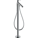 Axor - Starck Freestanding Tub Filler Trim with Lever Handle and 1.75 GPM Handshower in Chrome - Chrome