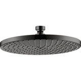 Axor - AXOR Starck Showerhead 240 1-Jet, 2.5 GPM in Polished Black Chrome - Polished Black Chrome