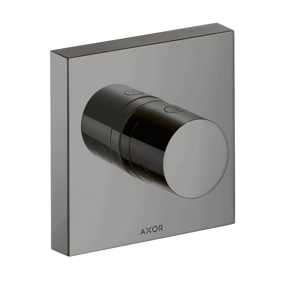 Axor - AXOR ShowerSolutions Diverter Trim Trio/Quattro 5'' x 5'' in Polished Black Chrome - Polished Black Chrome