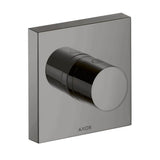 Axor - AXOR ShowerSolutions Diverter Trim Trio/Quattro 5'' x 5'' in Polished Black Chrome - Polished Black Chrome