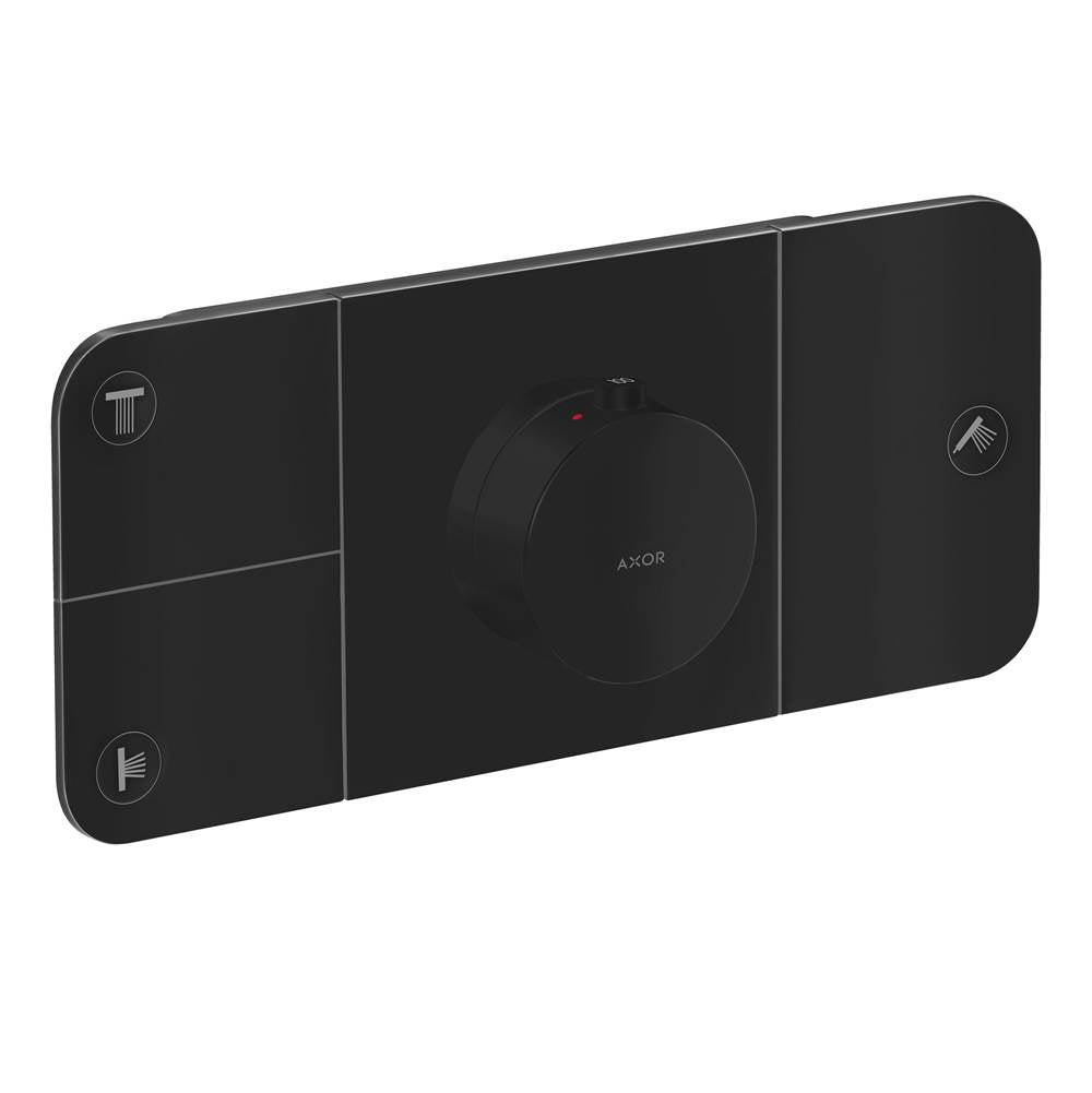 Axor - AXOR ONE Thermostatic Module Trim for 3 Functions in Matte Black - Matte Black