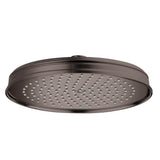 Axor - AXOR Montreux Showerhead 240 1-Jet, 1.75 GPM in Brushed Black Chrome - Brushed Black Chrome
