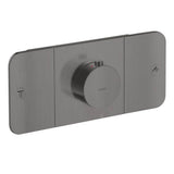 Axor - AXOR ONE Thermostatic Module Trim for 2 Functions in Brushed Black Chrome - Brushed Black Chrome