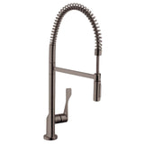 Axor - AXOR Citterio  Semi-Pro Kitchen Faucet 2-Spray, 1.75 GPM in Brushed Black Chrome - Brushed Black Chrome