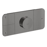 Axor - AXOR ONE Thermostatic Module Trim for 3 Functions in Brushed Black Chrome - Brushed Black Chrome