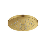 Axor - AXOR ShowerSolutions Showerhead 180 1-Jet Powder Rain, 2.5 GPM in Brushed Gold Optic - Brushed Gold Optic