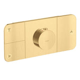 Axor - AXOR ONE Thermostatic Module Trim for 3 Functions in Brushed Gold Optic - Brushed Gold Optic