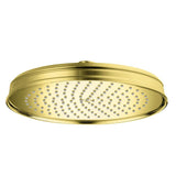 Axor - AXOR Montreux Showerhead 240 1-Jet, 1.75 GPM in Brushed Gold Optic - Brushed Gold Optic