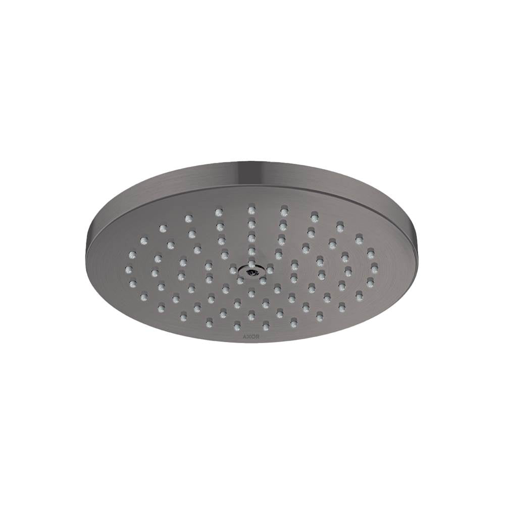 Axor - AXOR ShowerSolutions Showerhead 180 1-Jet Powder Rain, 2.5 GPM in Brushed Black Chrome - Brushed Black Chrome