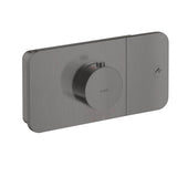 Axor - AXOR ONE Thermostatic Module Trim for 1 Function in Brushed Black Chrome - Brushed Black Chrome