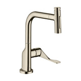 Axor - AXOR Citterio  Kitchen Faucet Select 2-Spray Pull-Out, 1.75 GPM in Polished Nickel - Polished Nickel