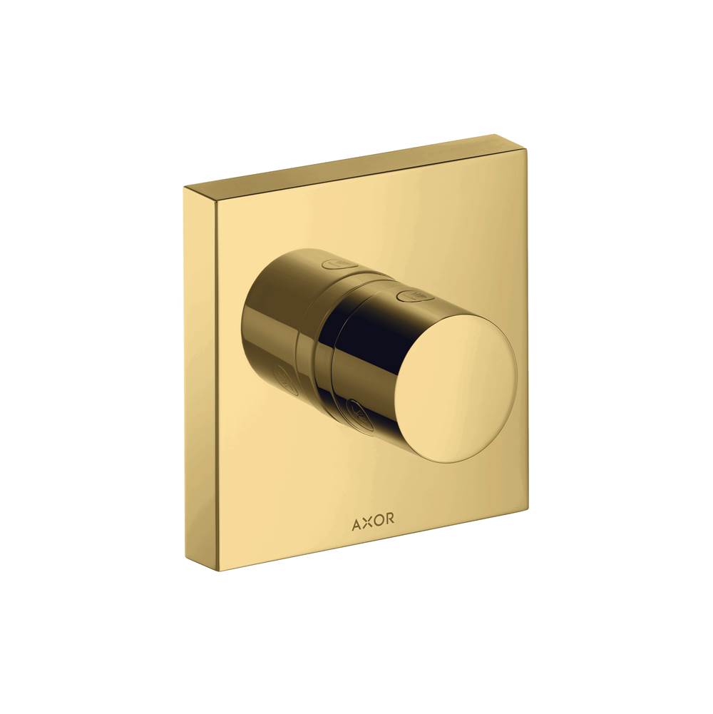 Axor - AXOR ShowerSolutions Diverter Trim Trio/Quattro 5'' x 5'' in Polished Gold Optic - Polished Gold Optic