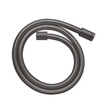 Axor - AXOR ShowerSolutions Techniflex Hose with Cylindrical Nut, 49'' in Brushed Black Chrome - Brushed Black Chrome