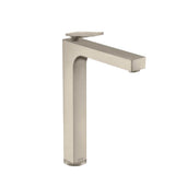 Axor - AXOR Citterio Single-Hole Faucet 280 with Pop-Up Drain- Rhombic Cut, 1.2 GPM in Brushed Nickel - Brushed Nickel