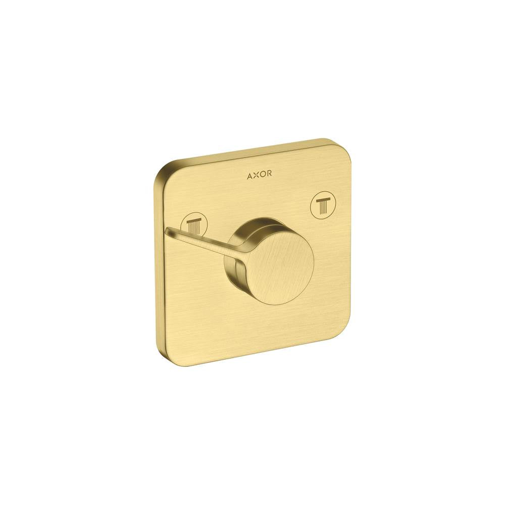 Axor - AXOR ONE Showerhead Diverter Trim in Brushed Gold Optic - Brushed Gold Optic