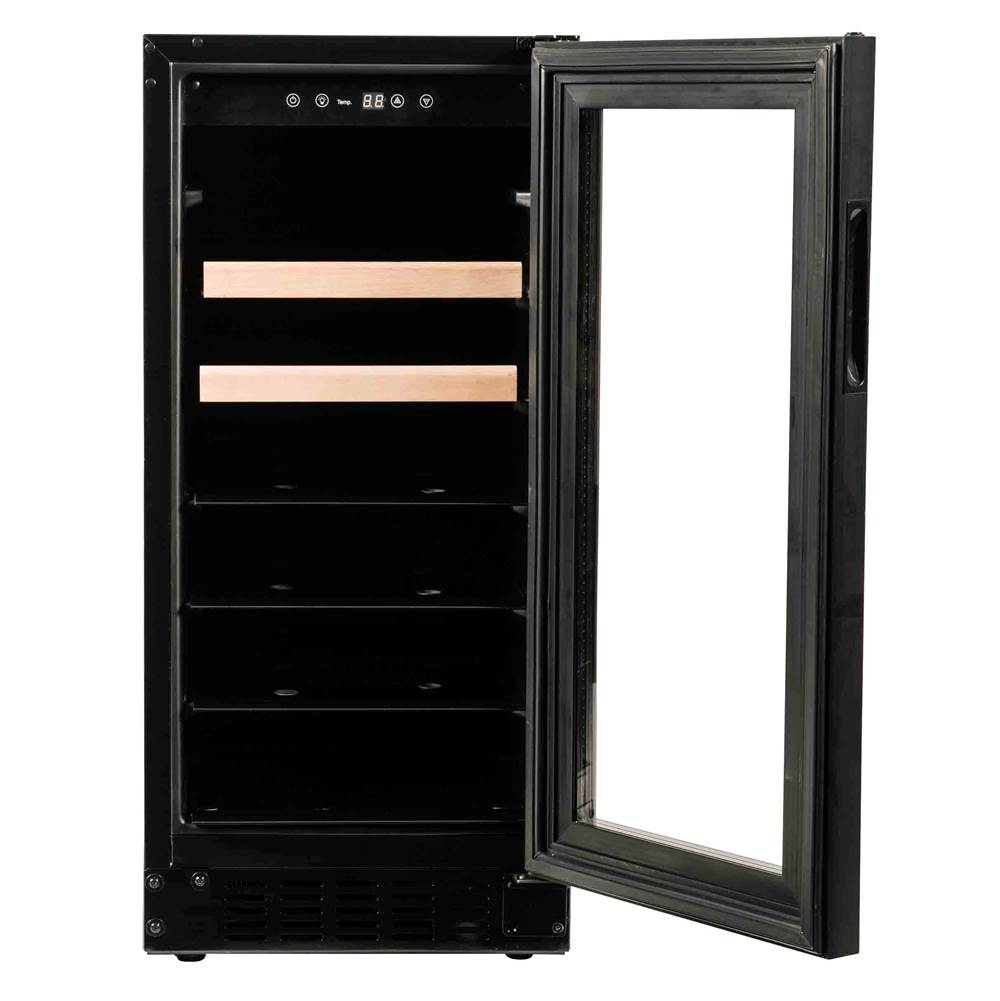 15'' Beverage Center with Overlay Trim Glass Door