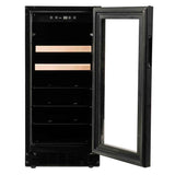 15'' Beverage Center with Overlay Trim Glass Door