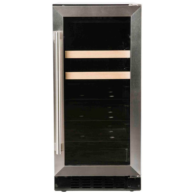 Azure - 15'' Beverage Center with Stainless Trim Glass Door