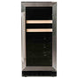 Azure - 15'' Beverage Center with Stainless Trim Glass Door