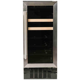 15'' Beverage Center with Stainless Trim Glass Door