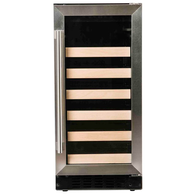 Azure - 15'' Wine Center with Stainless Trim Glass Door