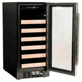 15'' Wine Center with Stainless Trim Glass Door