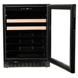 24'' Beverage Center with Overlay Trim Glass Door