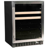 24'' Beverage Center with Stainless Trim Glass Door