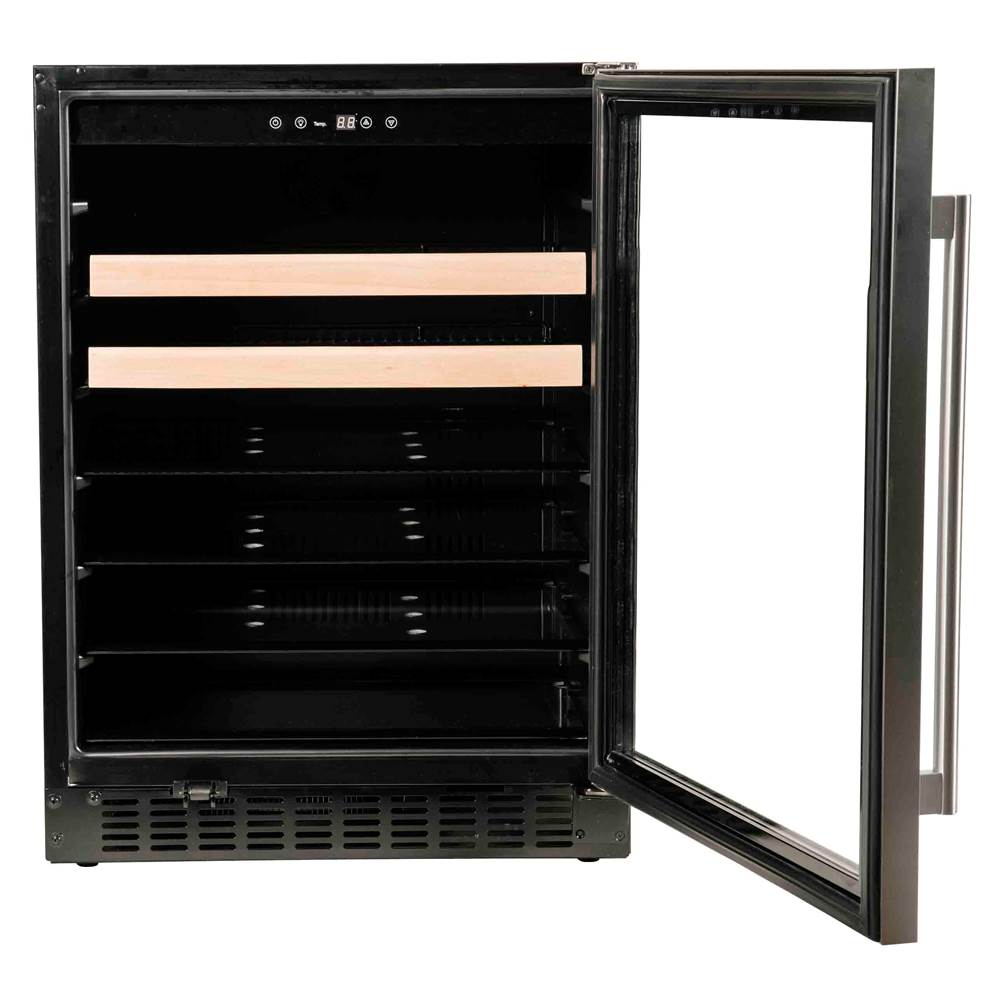 24'' Beverage Center with Stainless Trim Glass Door