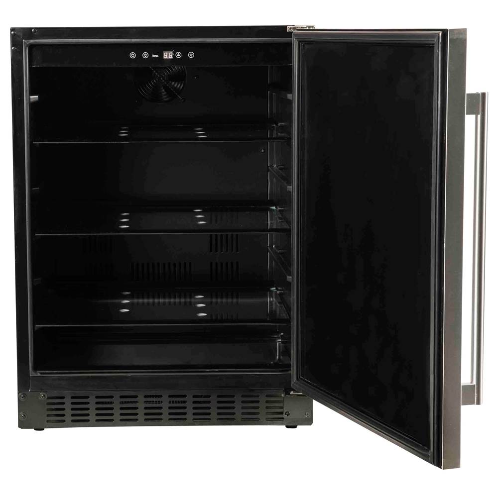 24'' Refrigerator with Solid Stainless Door