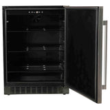24'' Refrigerator with Solid Stainless Door