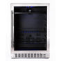 Azure - 24'' Beverage Center with Stainless Trim Glass Door