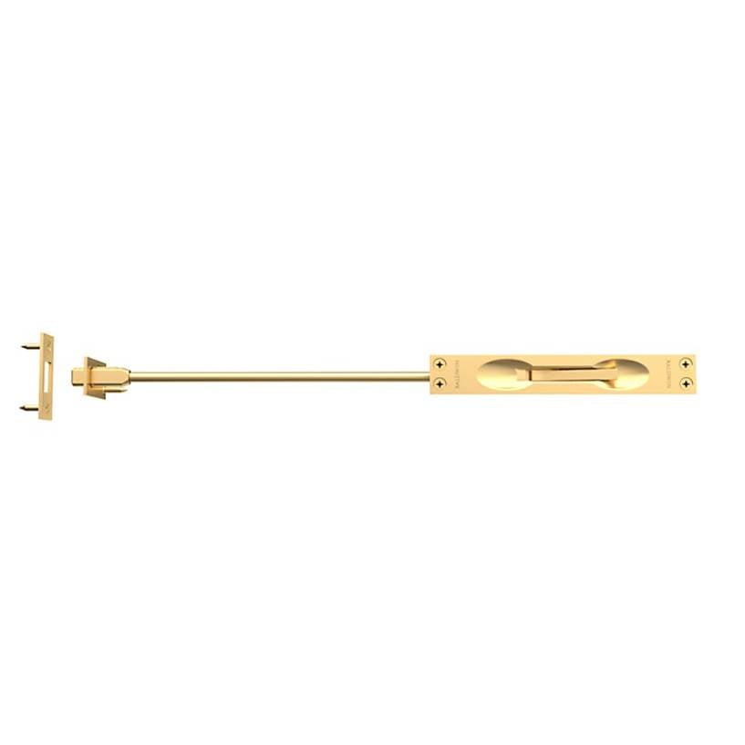 Baldwin - 0600 FLUSH BOLT W/18 ROD - Lifetime Satin Brass