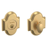 Baldwin - 8252 BOULDER ADJ DEADBOL - Vintage Brass