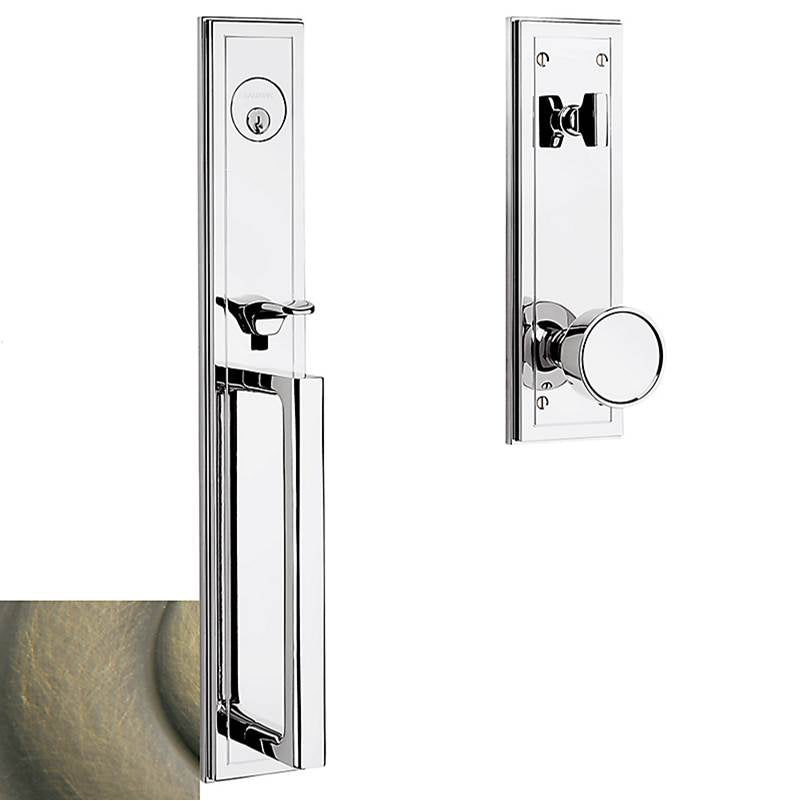 Baldwin - 85311 H HILLS SGL CYL - Satin Brass and Black