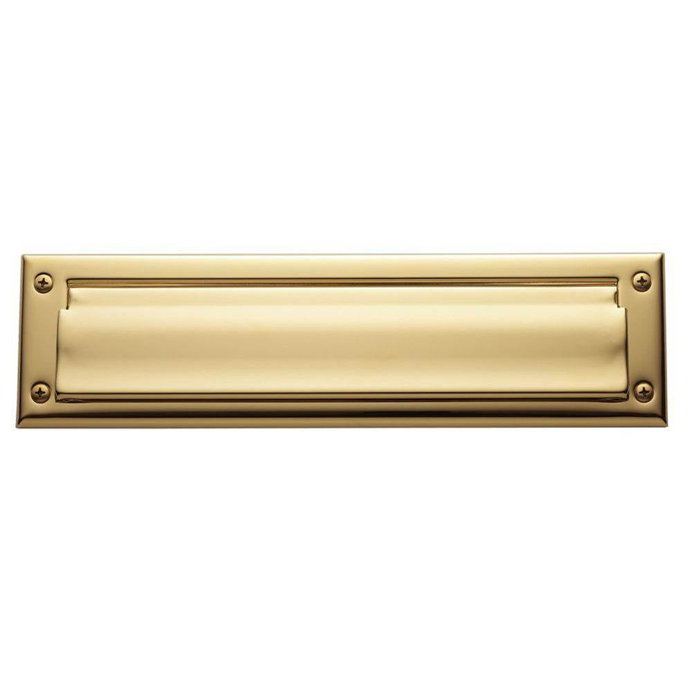 Baldwin - 0012 LETTER BOX PLT 003 - Lifetime Polished Brass