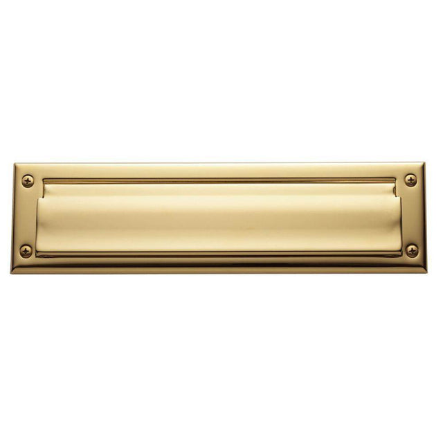 Baldwin - 0012 LETTER BOX PLT 003 - Lifetime Polished Brass